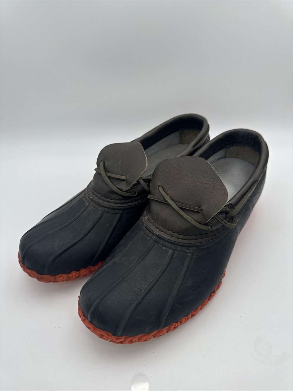 LL Bean Bean Boots Shoes Mens 9 M Low Rubber Moc Duck Waterproof Hunting USA
